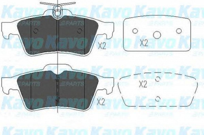 KAVO PARTS kbp6554 -  Комплект тормозных колодок, дисковый тормоз